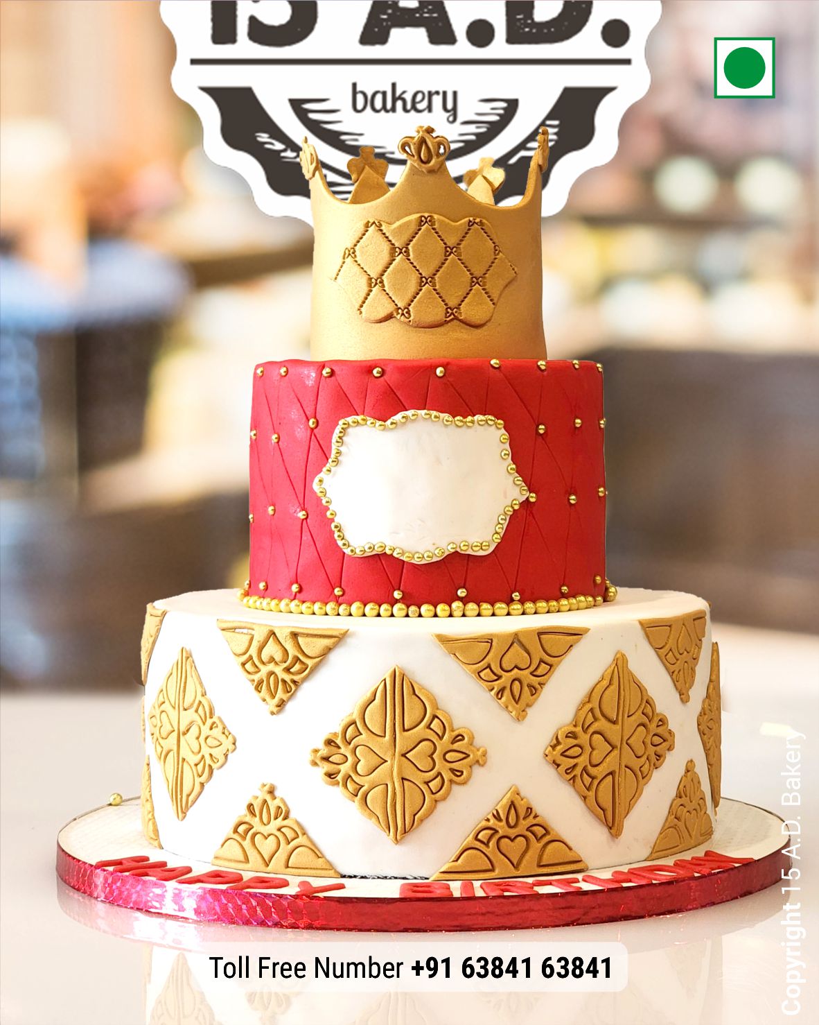 2 Tier Cake by 15 AD Bakery