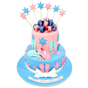 2 Tier Baby Shower Cake