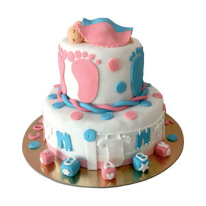 2 Tier Baby Shower Cake