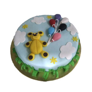Teddy with Balloons Cake by 15 AD Bakery