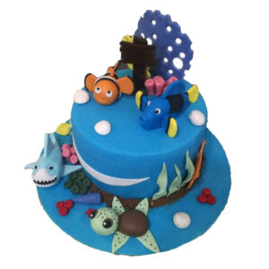 Dory and Nemo Theme Cake by 15 AD Bakery