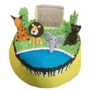 Jungle Theme Cake by 15 AD Bakery
