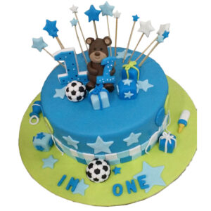 Teddy Football Cake