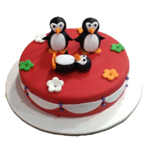 Penguin Theme Cake