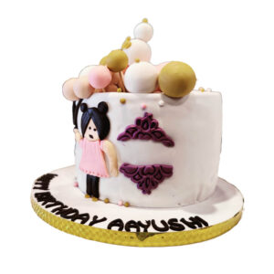 Doll with Balloon Cake