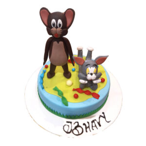 Tom & Jerry Theme Cake