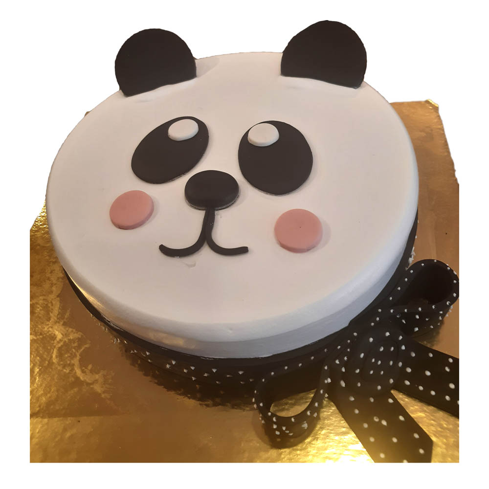 Panda Face Cake