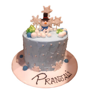 Snowman Theme Cake
