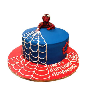 Spiderman Theme Cake