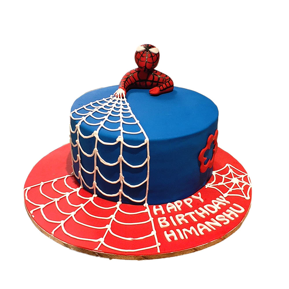 Spiderman Theme Cake