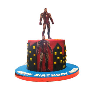 Ironman Theme Cake