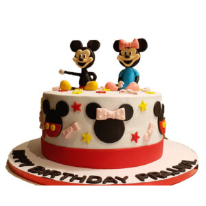 Mickey & Minnie Mouse Theme Cake