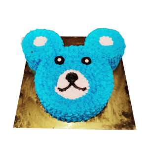 Teddy Bear Face Cake by 15 AD Bakery
