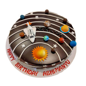Space Theme Cake by 15 AD Bakery