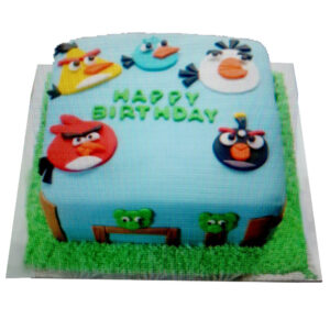 Angry Bird Theme Cake by 15 AD Bakery