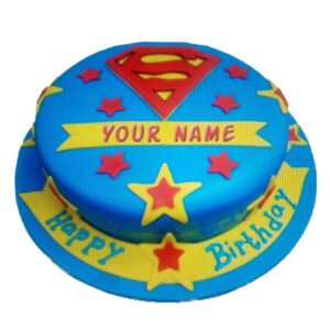 Superman Theme Cake by 15 AD Bakery