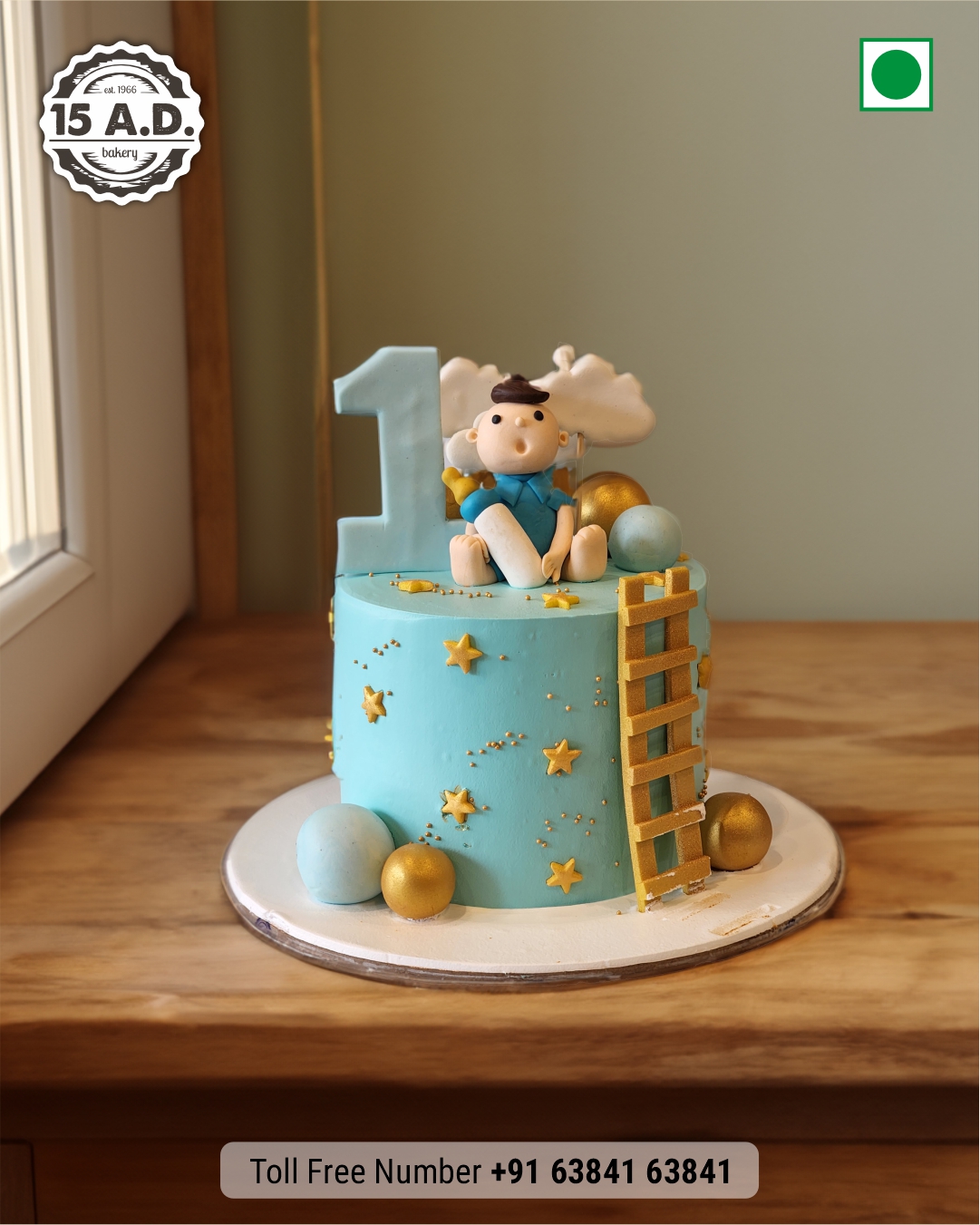 First Birth Cakes by 15 AD Bakery