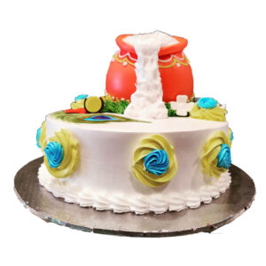 Janmasthami Matki Cake