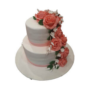 2 Tier Floral Cake