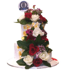 2 Tier Floral Cake
