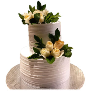 2 Tier Fresh Flower Cake