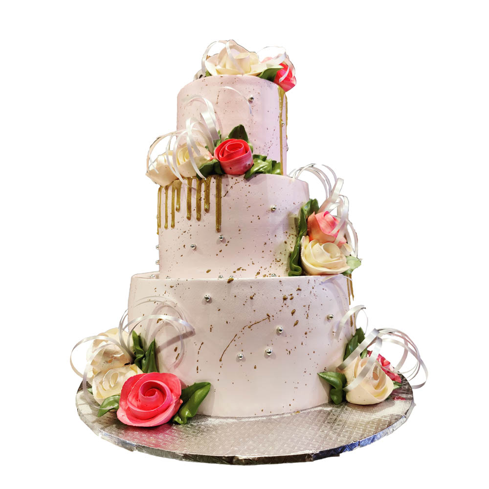 3 Tier Floral Cake