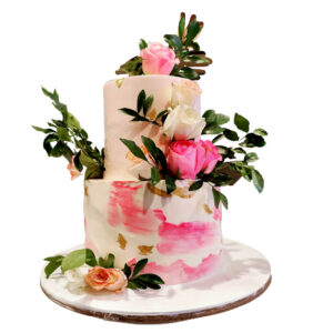 2 Tier Fresh Flower Cake