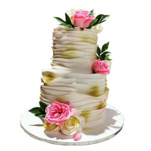 2 Tier Fresh Flower Cake