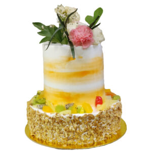 2 Tier Fresh Flower Cake