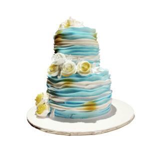 2 Tier Floral Cake