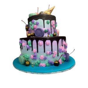 2 Tier Chocolate Cone Cake