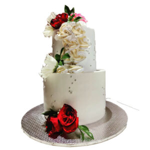 2 Tier Fresh and Floral Cake