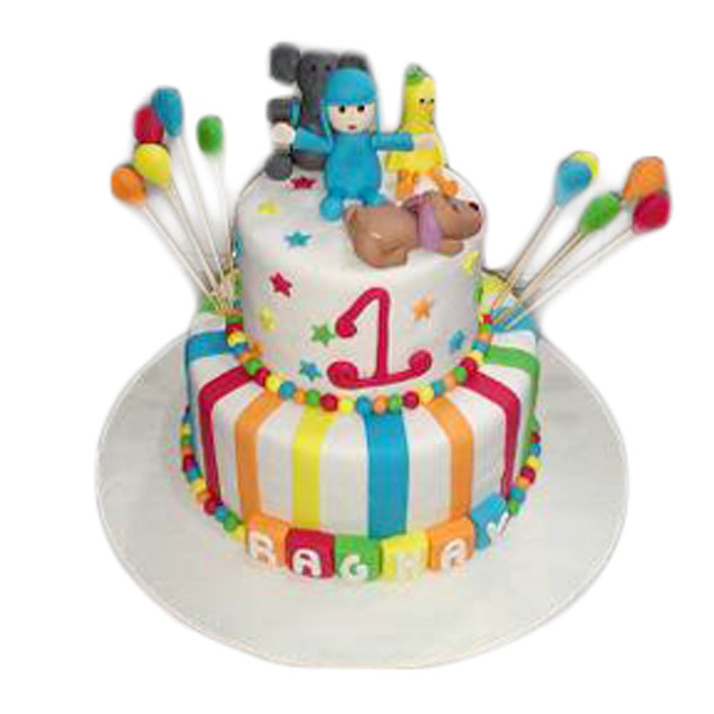 2 Tier Pokoyo Theme Cake
