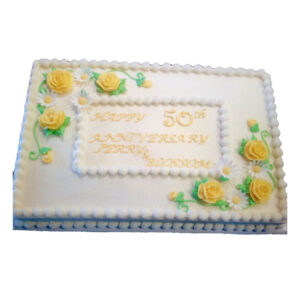 Rectangle White Cake