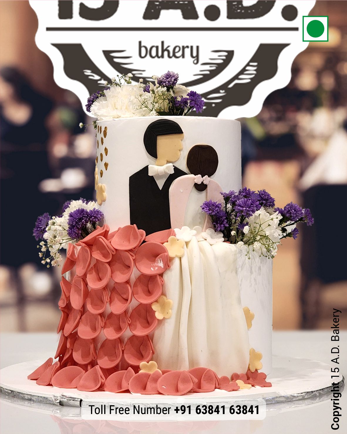 Wedding Cake by 15 AD Bakery