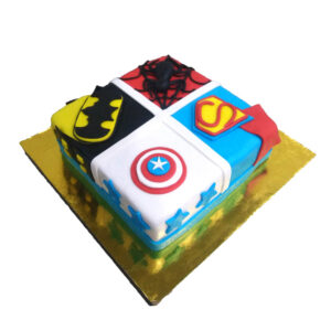 Super Hero Theme Cake by 15 AD Bakery