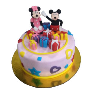 Mickey & Minnie Mousse Cake by 15 AD Bakery