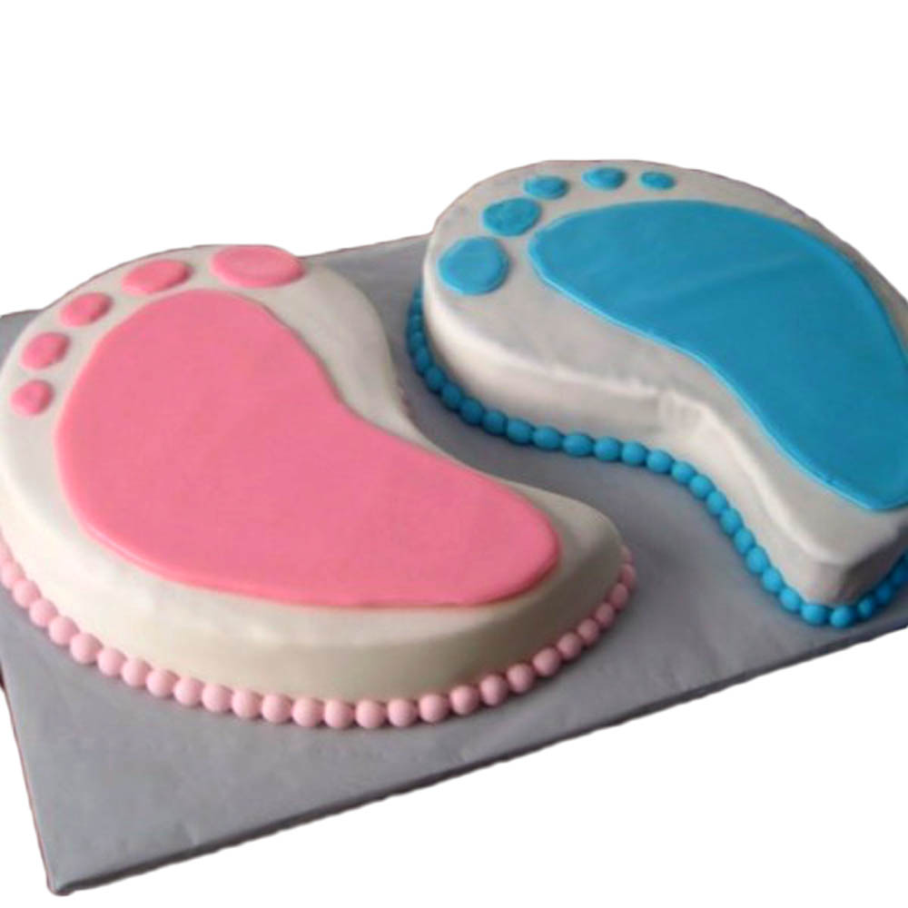 Baby Shower Foot Print Cake