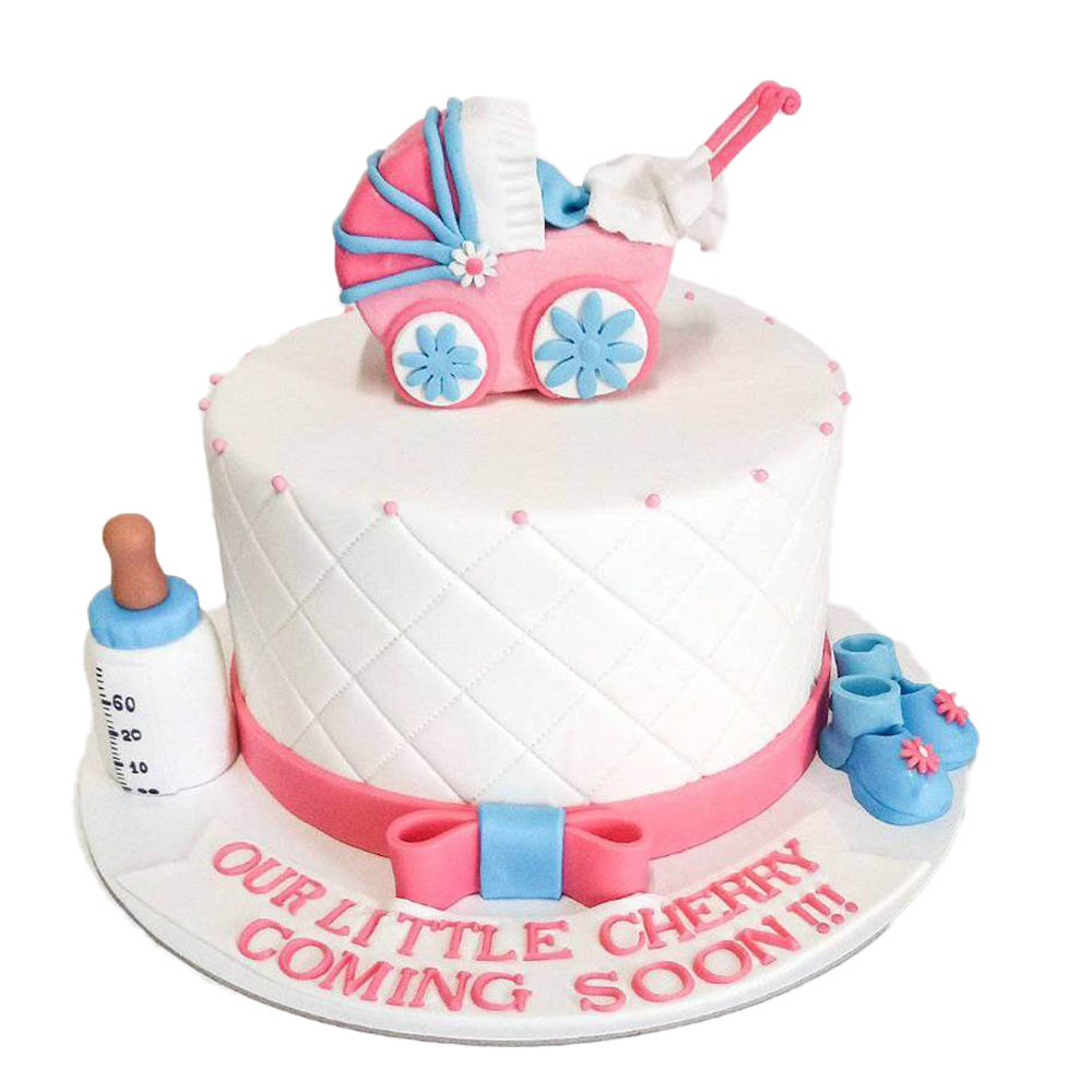 Baby Shower Baby Cart Cake
