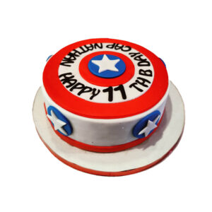 Captain America Theme Cake