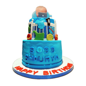 2 Tier Baby Boss Cake