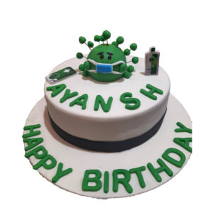 Corona Virus Theme Cake