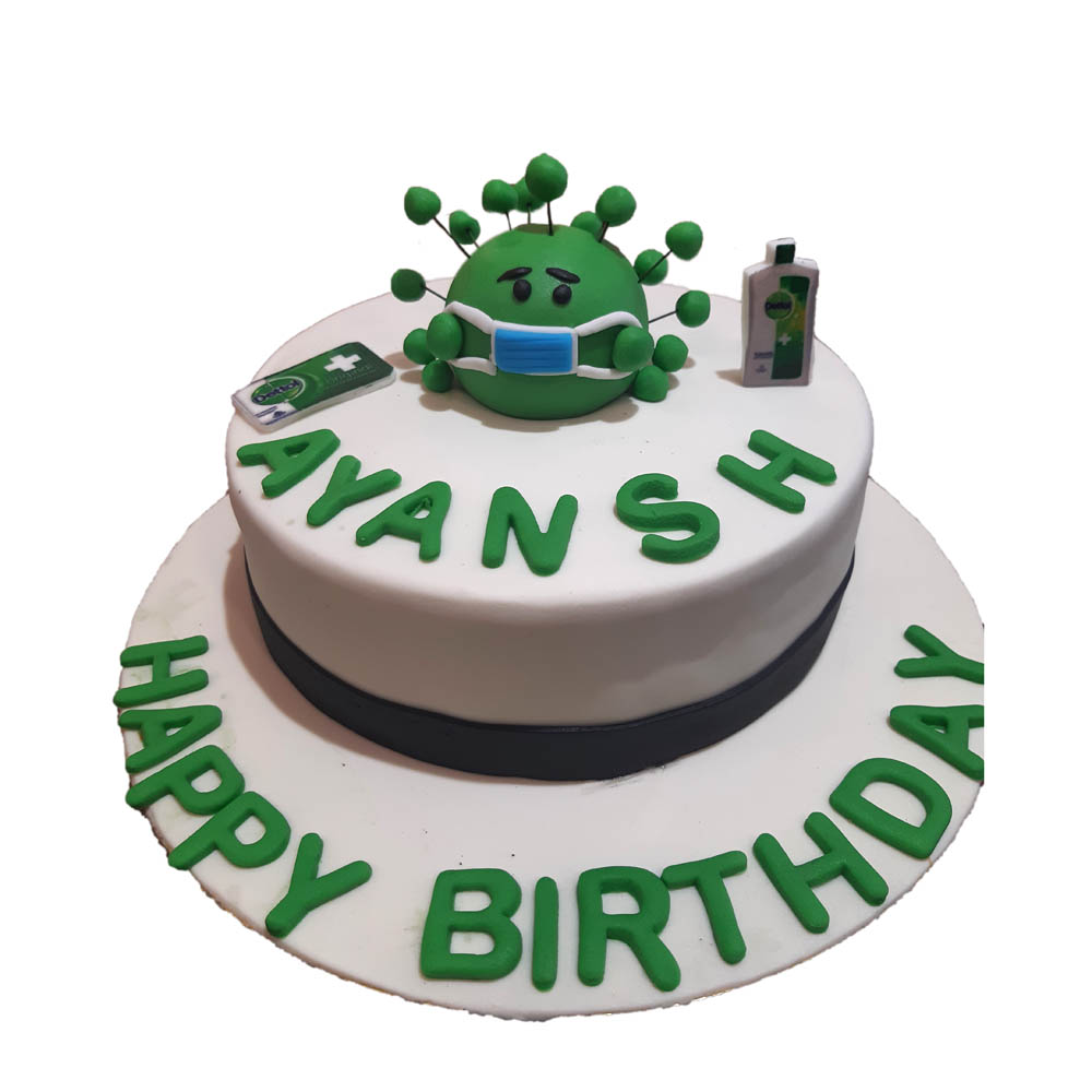 Corona Virus Theme Cake