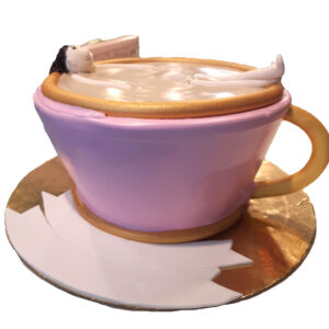 Boy sleeping in Coffee Mug Cake