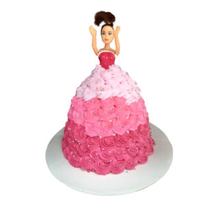 Floral Doll Cake