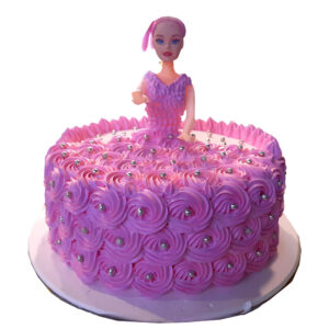 Pink Doll Cake