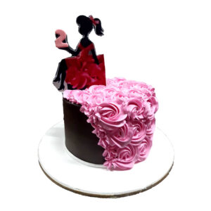 Floral Chocolate Doll Cake