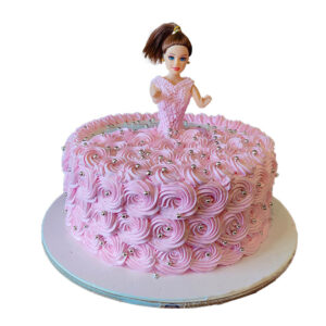 Light Pink Doll Cake