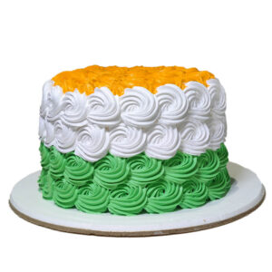 Tri Color Floral Cake
