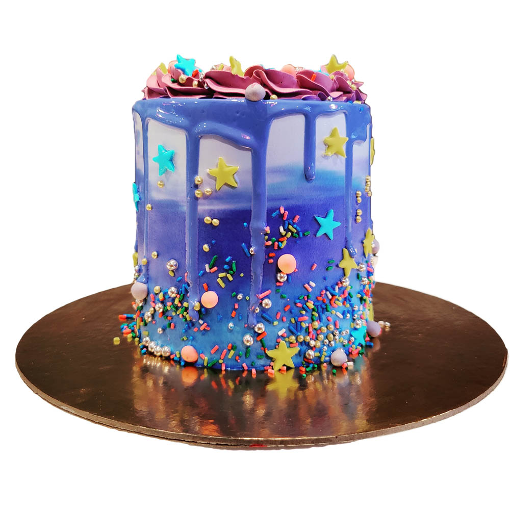 Deep Ocean Designer Drip Cake